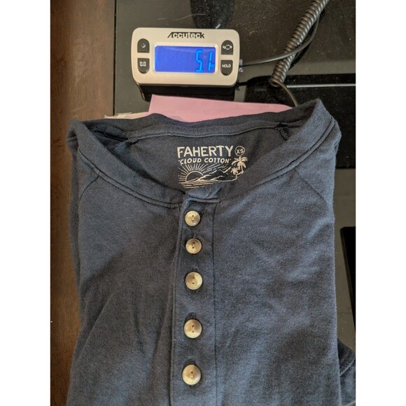 Faherty Navy Short Sleeve Tee - Picture 10 of 10